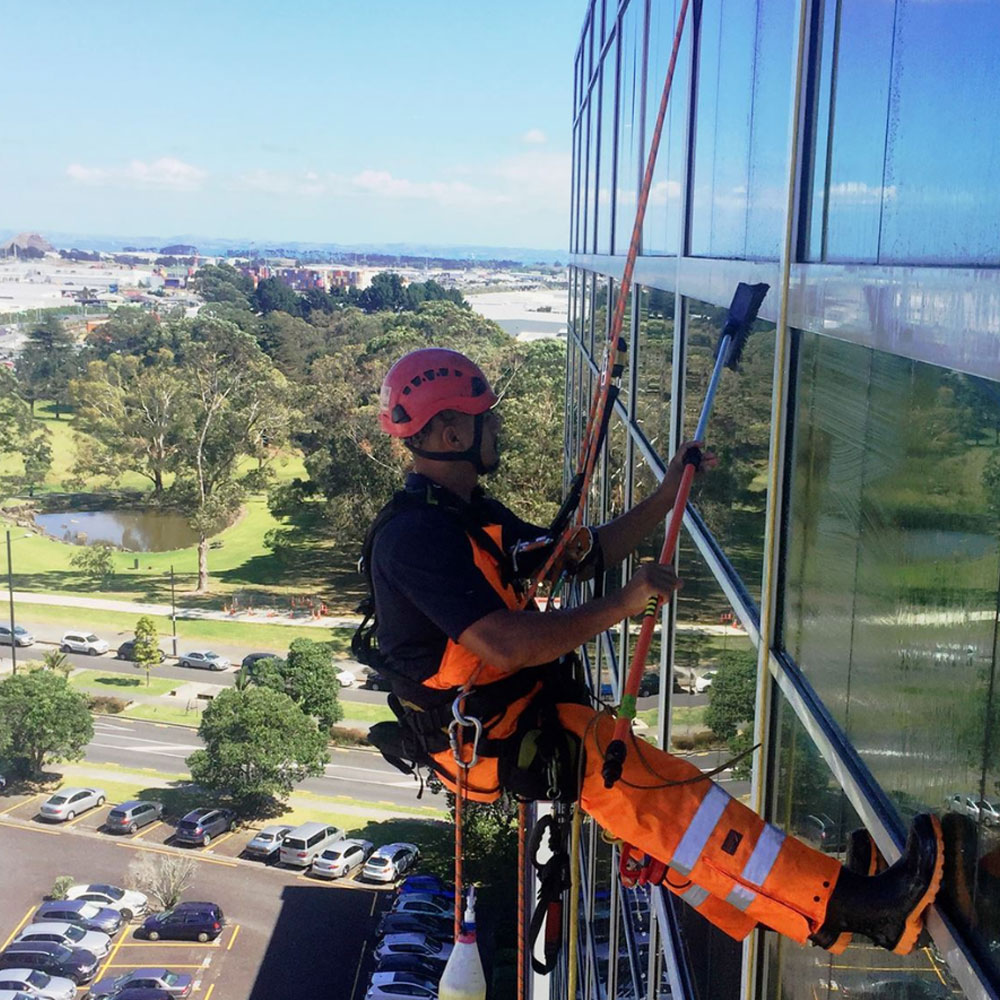 Industrial abseil maintenance